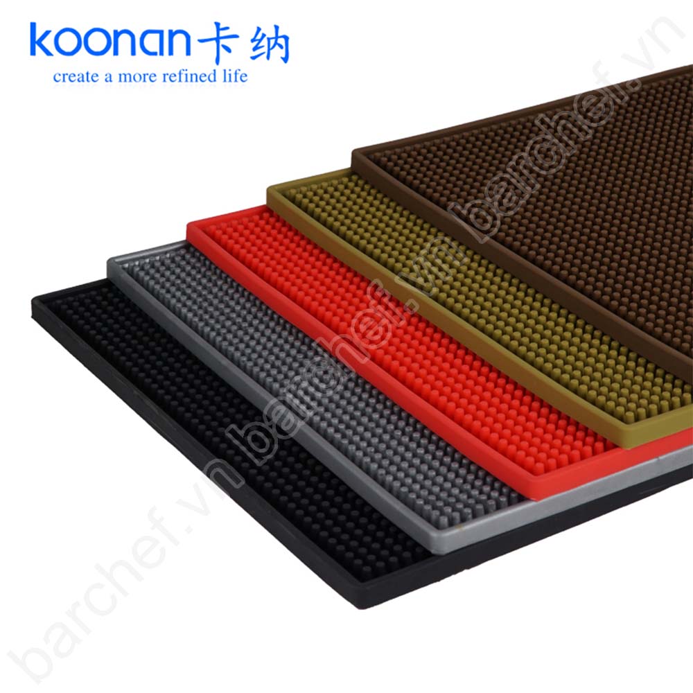 Thảm cao su lót quầy Bar (Rubber Bar Mats) Koonan - size 30cmx45cm (màu vàng gold)