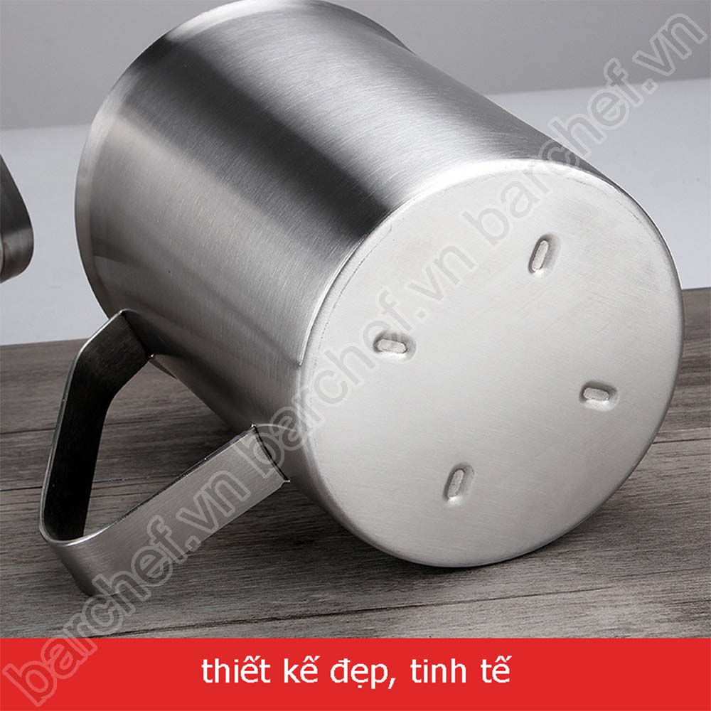 Ca đong định lượng inox 500ml (chia vạch, có tay cầm)