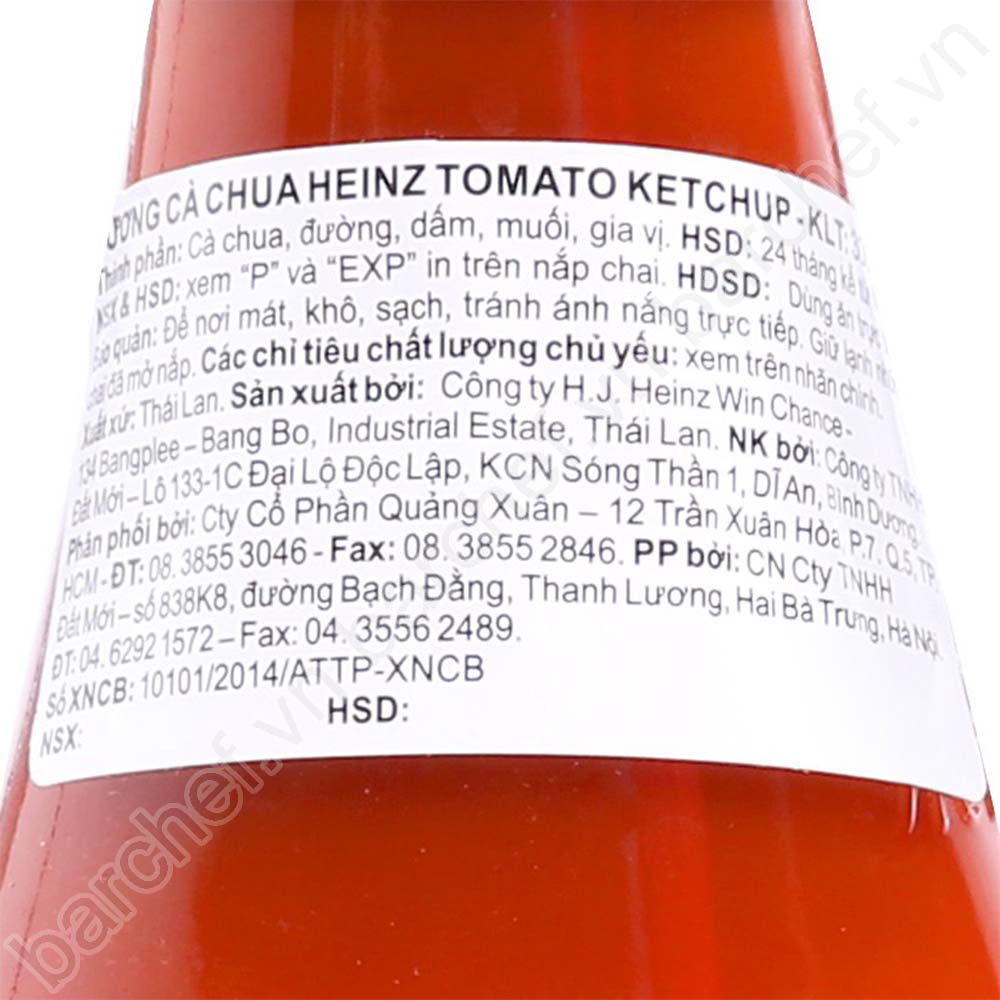 Tương cà Heinz - chai 300g (Tomato ketchup)