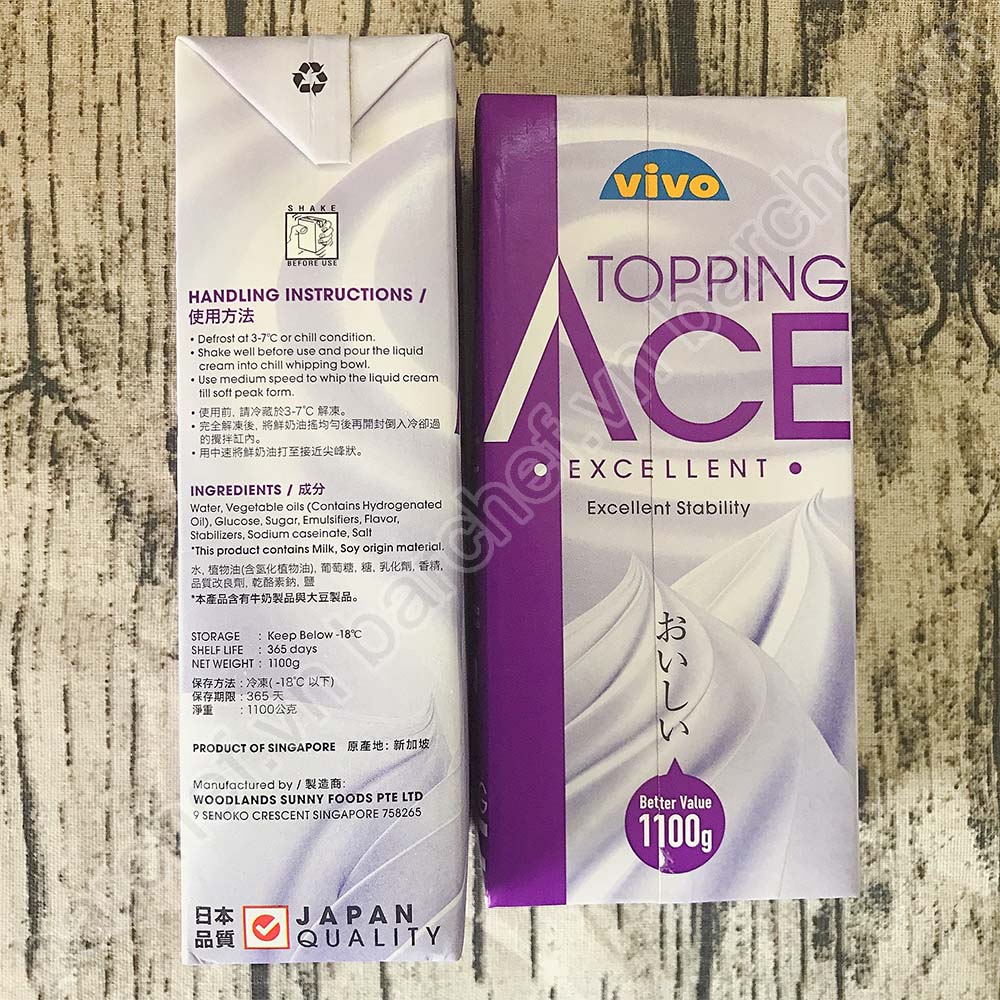 Kem Vivo Topping Ace Excellent - hộp 1.1kg