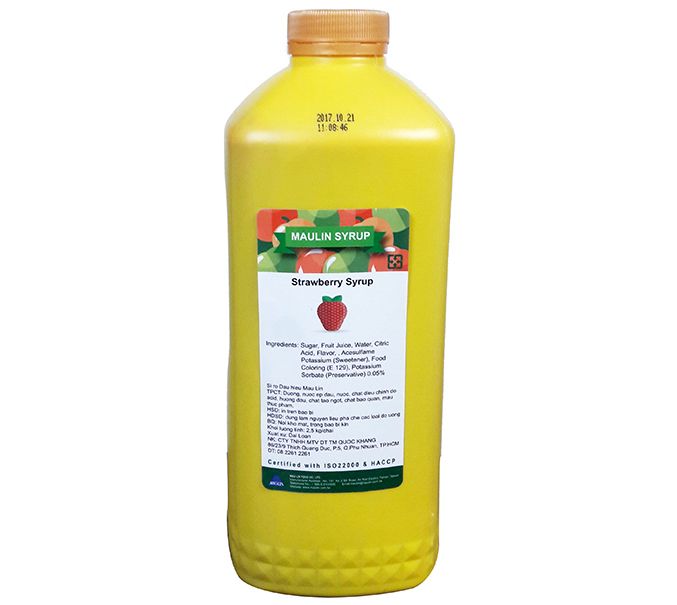 Siro Dâu tây Mau Lin (Strawberry) - chai 2,5kg