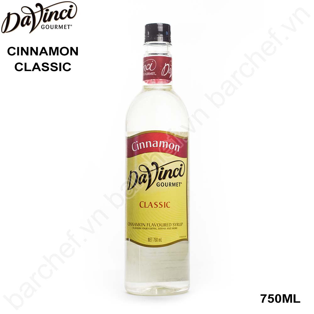 Siro Quế Davinci Gourmet (DVG Cinnamon Classic Syrup) - chai 750ml