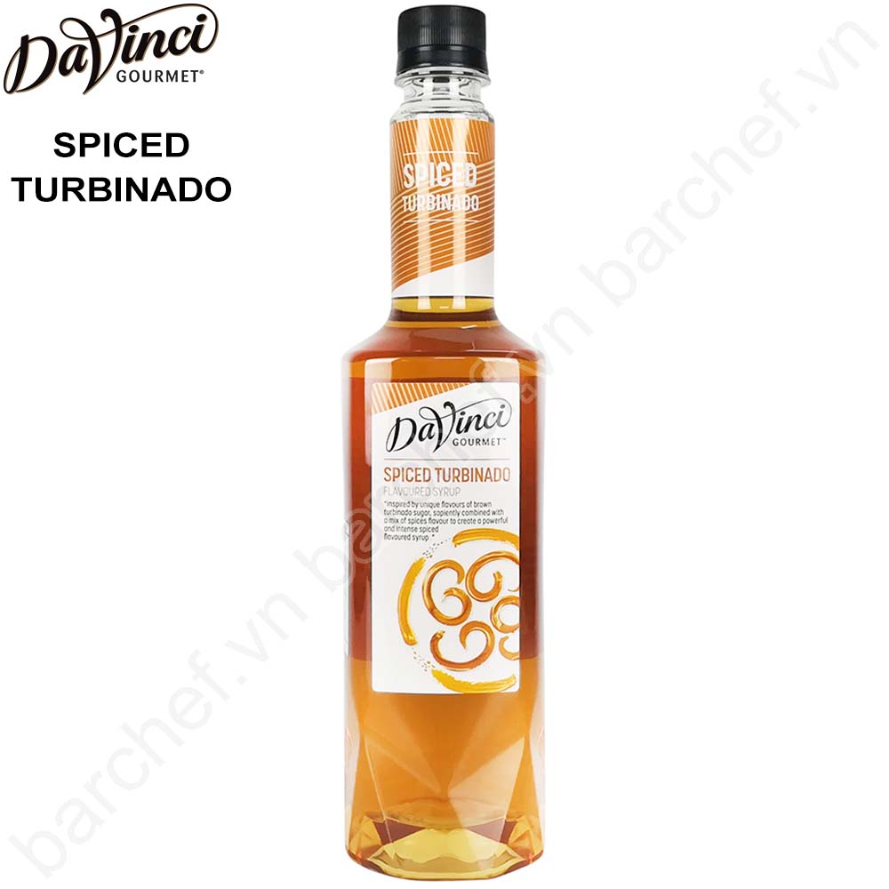 Siro Vị đường Turbinado cay Davinci Gourmet (DVG Spiced Turbinado Classic Syrup) - chai 750ml