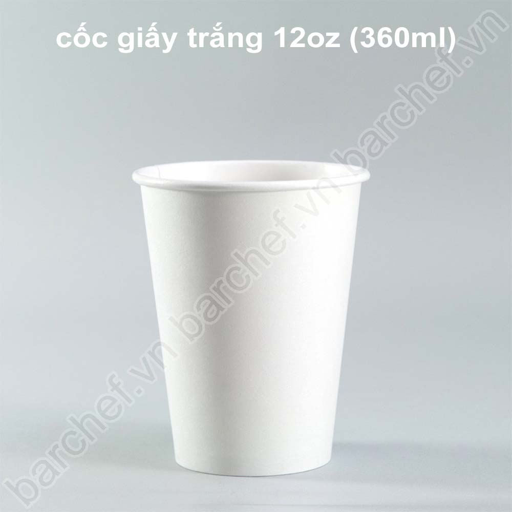 Cốc giấy 12oz (màu trắng)