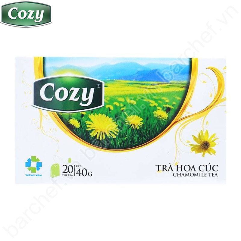 Trà Hoa cúc Cozy túi lọc - hộp giấy 40 gram - 20 túi lọc