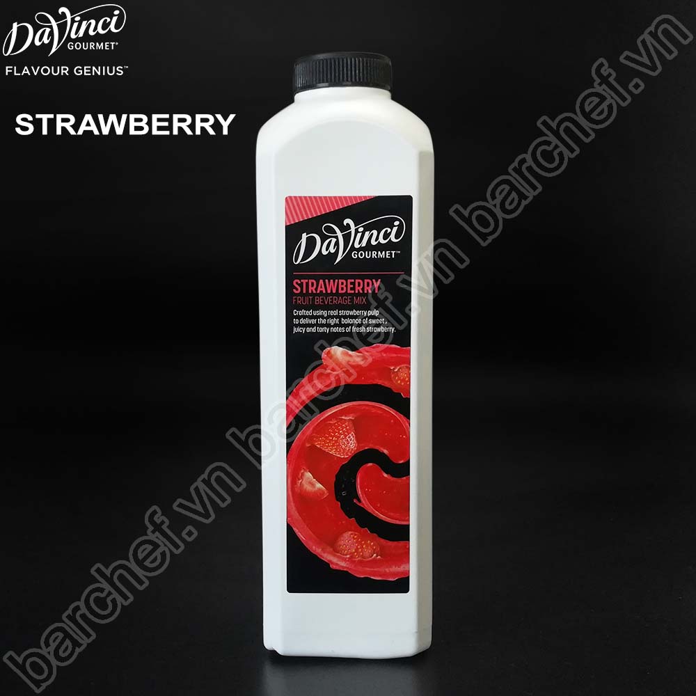 Hỗn hợp sinh tố Dâu tây Davinci Gourmet (DVG Strawberry Fruit Mix) - chai 1L