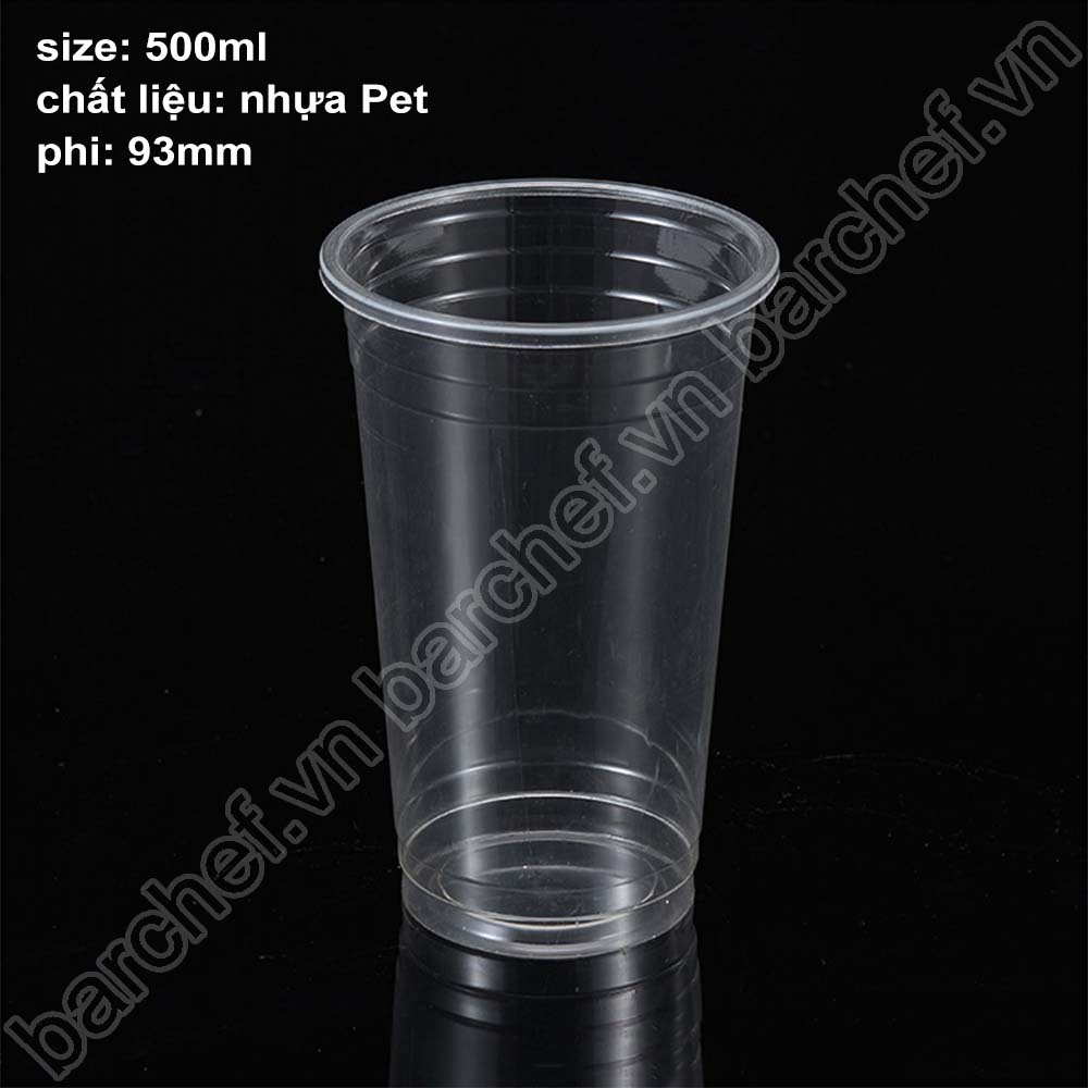 Cốc PET 500ml phi 93