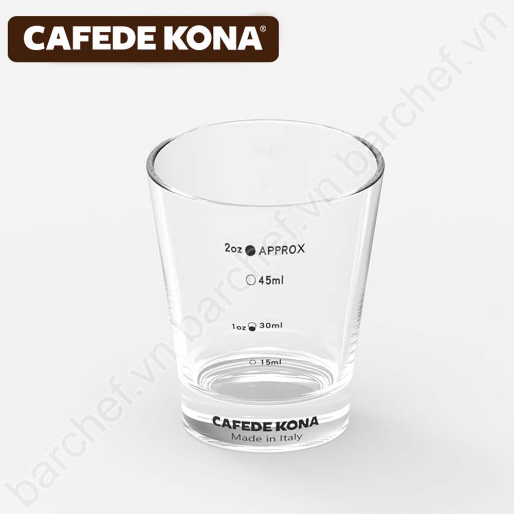 Ly thủy tinh đong định lượng Espresso Cafede Kona 60ml (Espresso Glass)