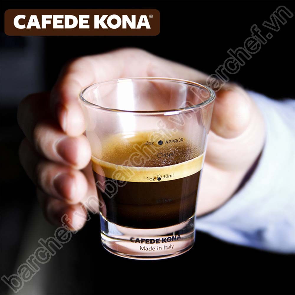 Ly thủy tinh đong định lượng Espresso Cafede Kona 60ml (Espresso Glass)