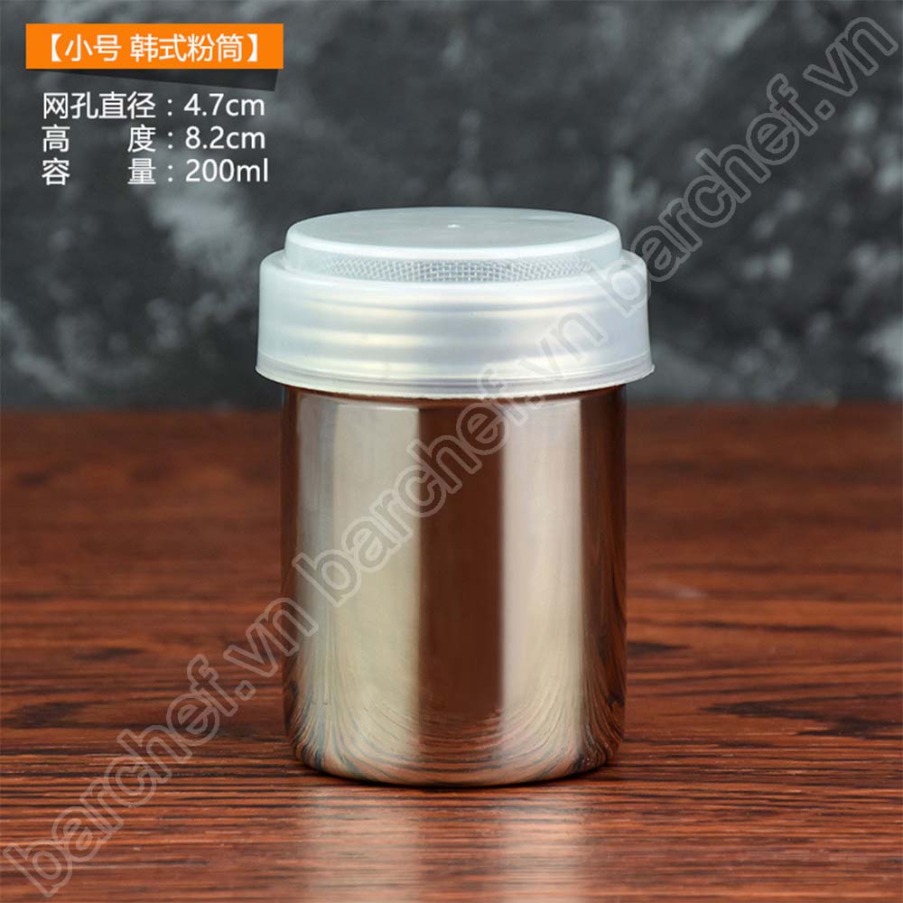 Lọ rắc bột size 200ml (kích thước 47x47x82 mm)