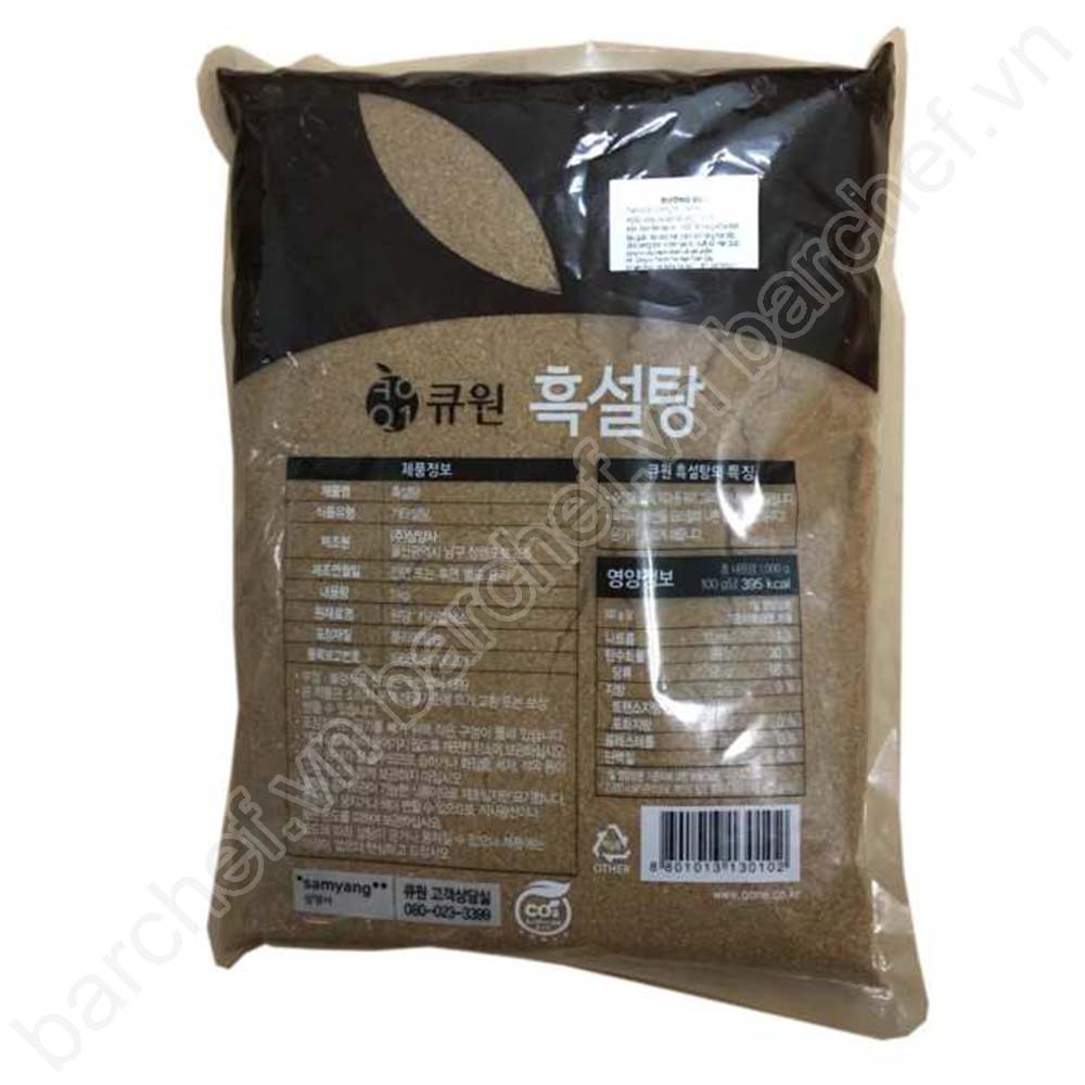 Đường nâu Hàn Quốc SAMYANG - túi 1kg (Dark Brown Sugar)