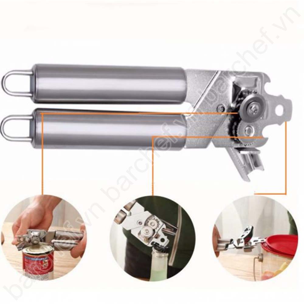 Dụng cụ mở nắp hộp đa năng bằng Inox