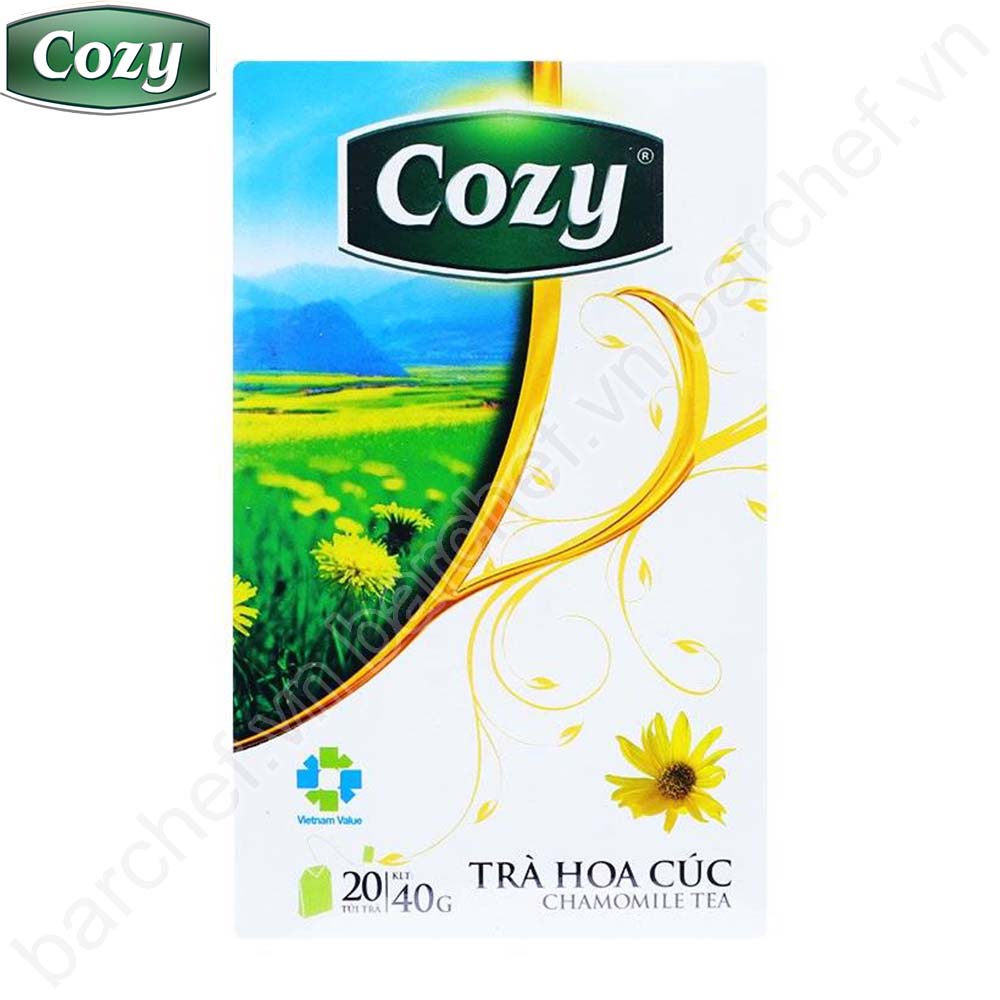 Trà Hoa cúc Cozy túi lọc - hộp giấy 40 gram - 20 túi lọc