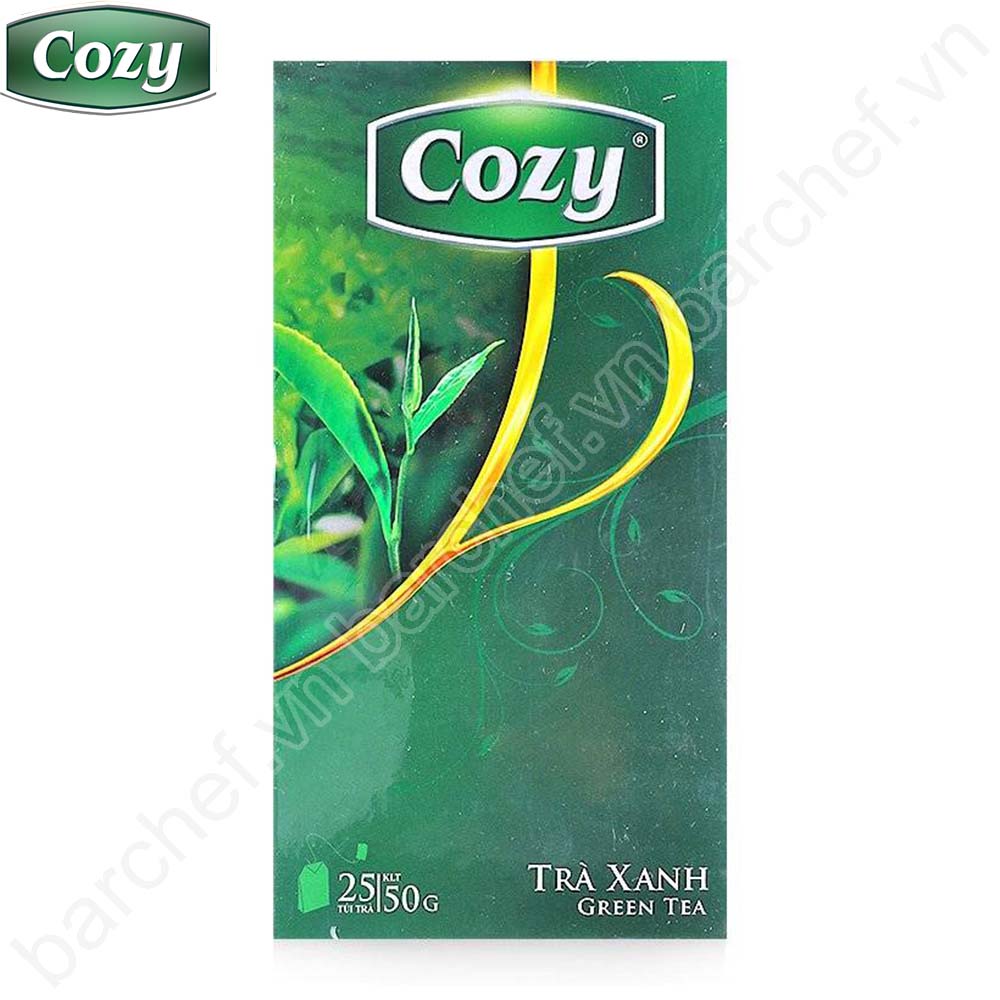 Trà xanh Thái Nguyên Cozy túi lọc - hộp giấy 50 gram - 25 túi lọc