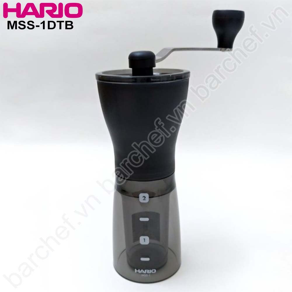 Máy xay cà phê cầm tay Hario MSS-1DTB (Hario Ceramic Coffee Mill Mini-Slim +)