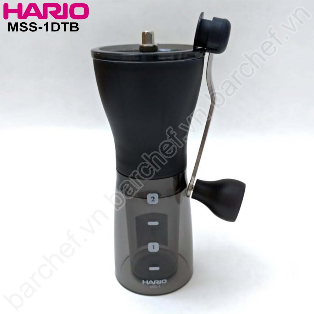 Máy xay cà phê cầm tay Hario MSS-1DTB (Hario Ceramic Coffee Mill Mini-Slim +)