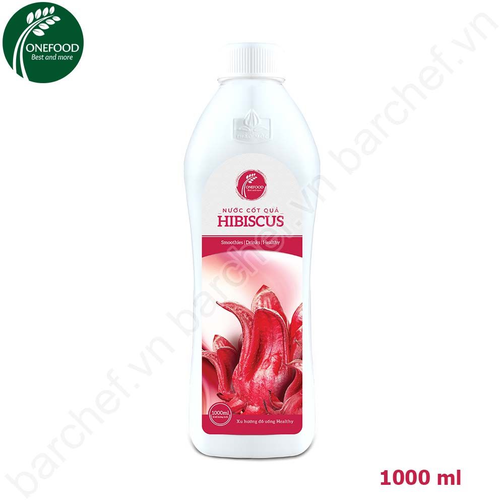 Nước cốt quả Hibiscus Onefood - chai 1L