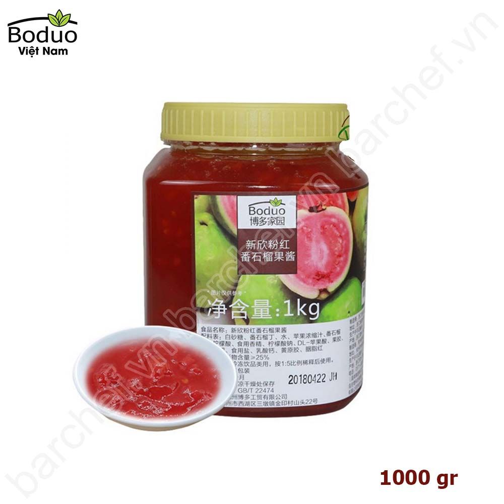 Mứt ổi hồng Boduo - hộp 1kg