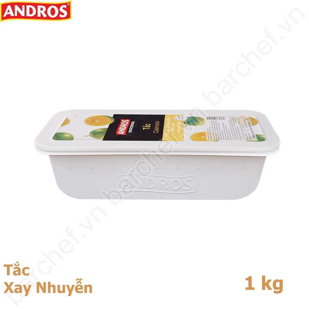 Tắc xay nhuyễn đông lạnh Andros (Calamansi Frozen Puree) - hộp 1kg