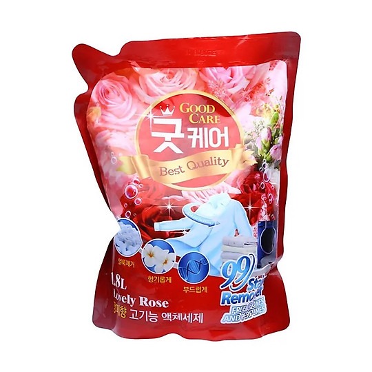 Nước giặt Good Care hương hoa hồng 1,8L