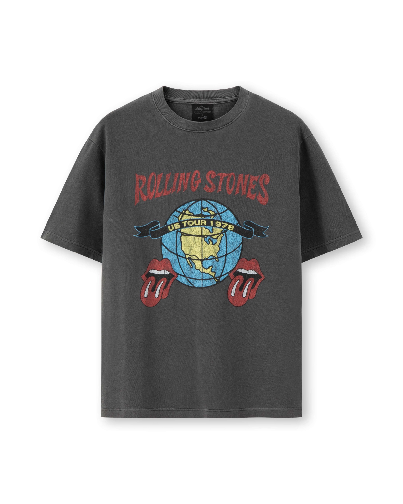 TOPTEN X ROLLING STONE ROCK TSHIRT - TWO LIP