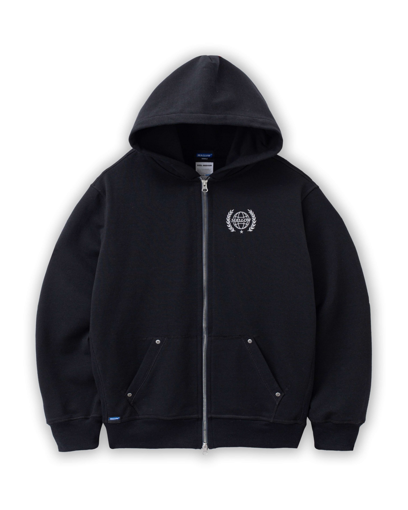 MELLOW REBELS ZIPPED HOODY