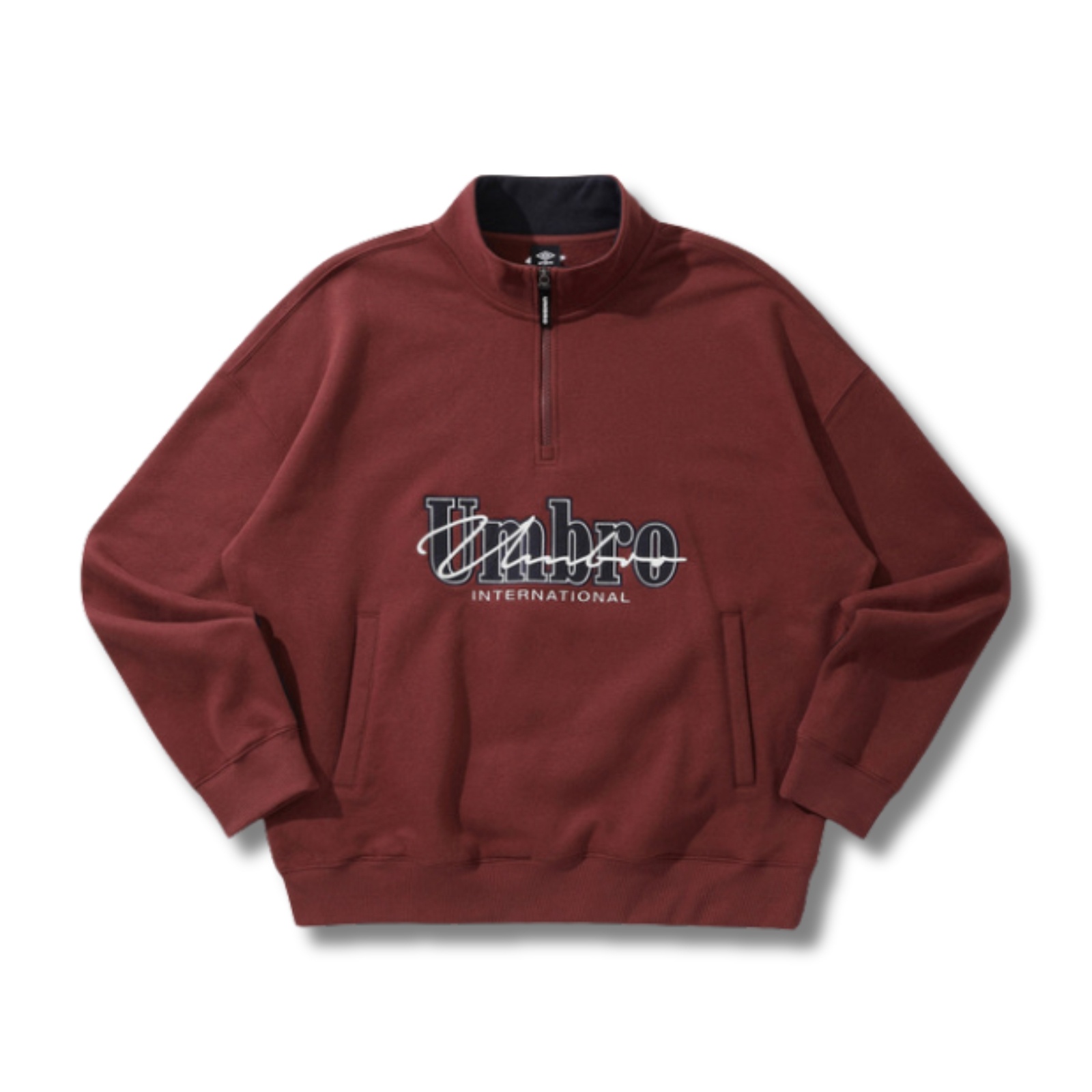 UMBR.O BRUSHED LETTERING HALFZIP