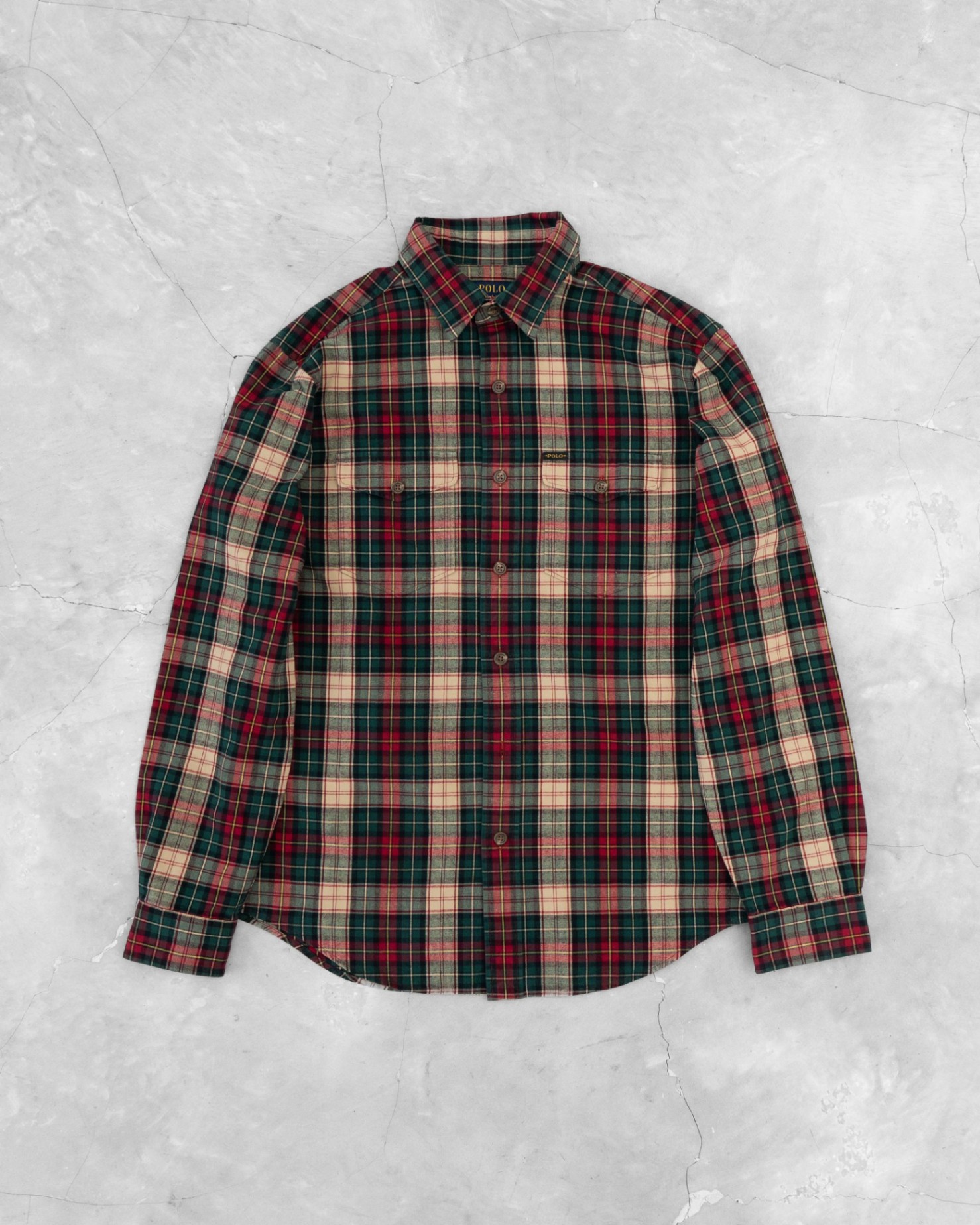RALPH LAUREN CLASSIC FIT FLANNEL SHIRT - 2