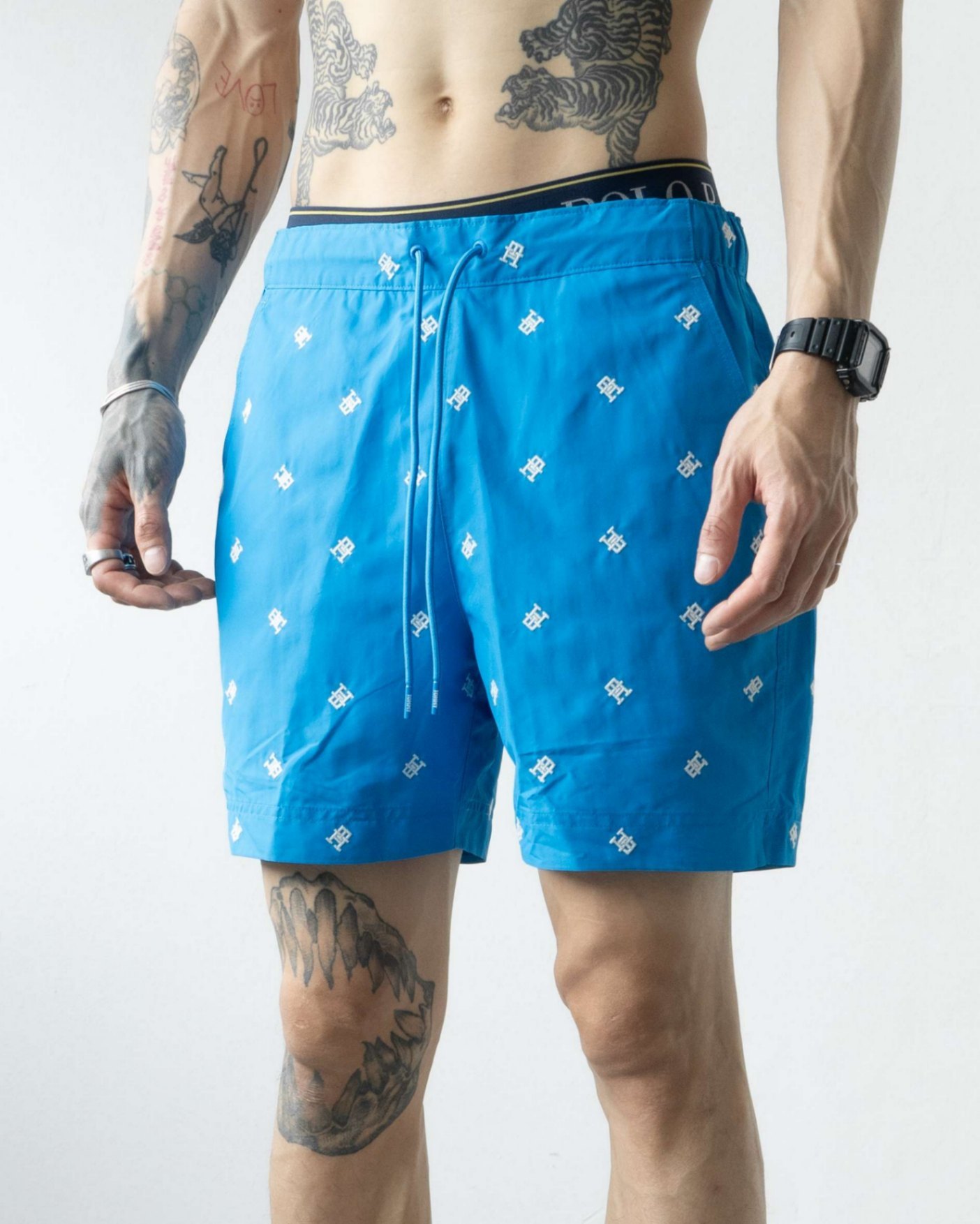TOMM.Y HILFIGER NYLON EMBOIDERY MONOGRAM SHORT