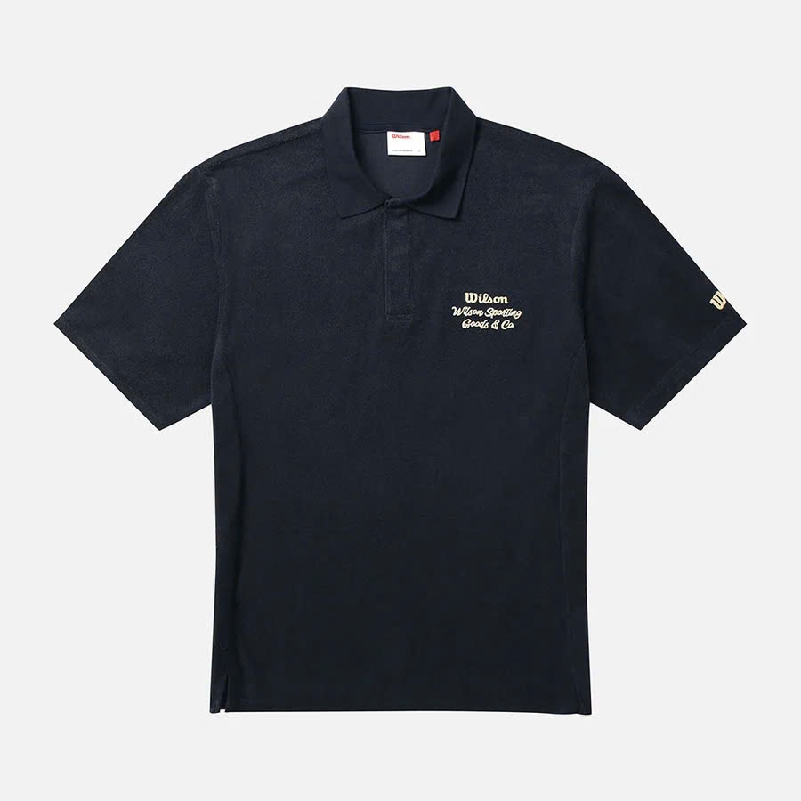 WILSO.N RUFFLED EMBROIDERY POLO SHIRT
