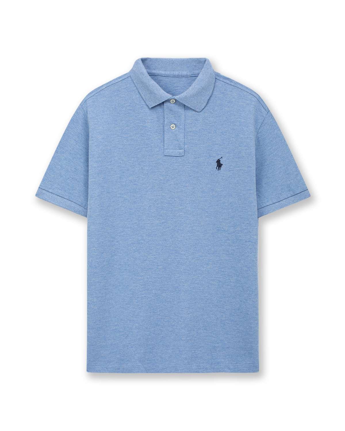 POL.O RALP.H LAUREN 2 BUTTON NAVY PONY POLO SHIRT