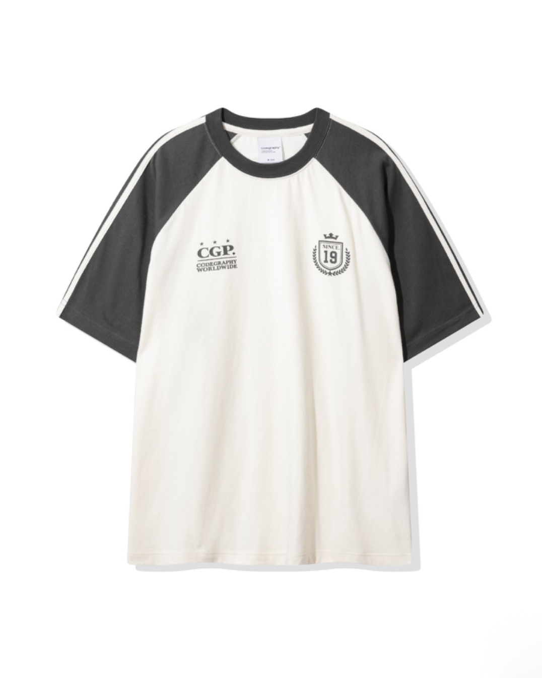 CGP RAGLAN COLOR BLOCK TRACK SHORT SLEEVE T-SHIRT