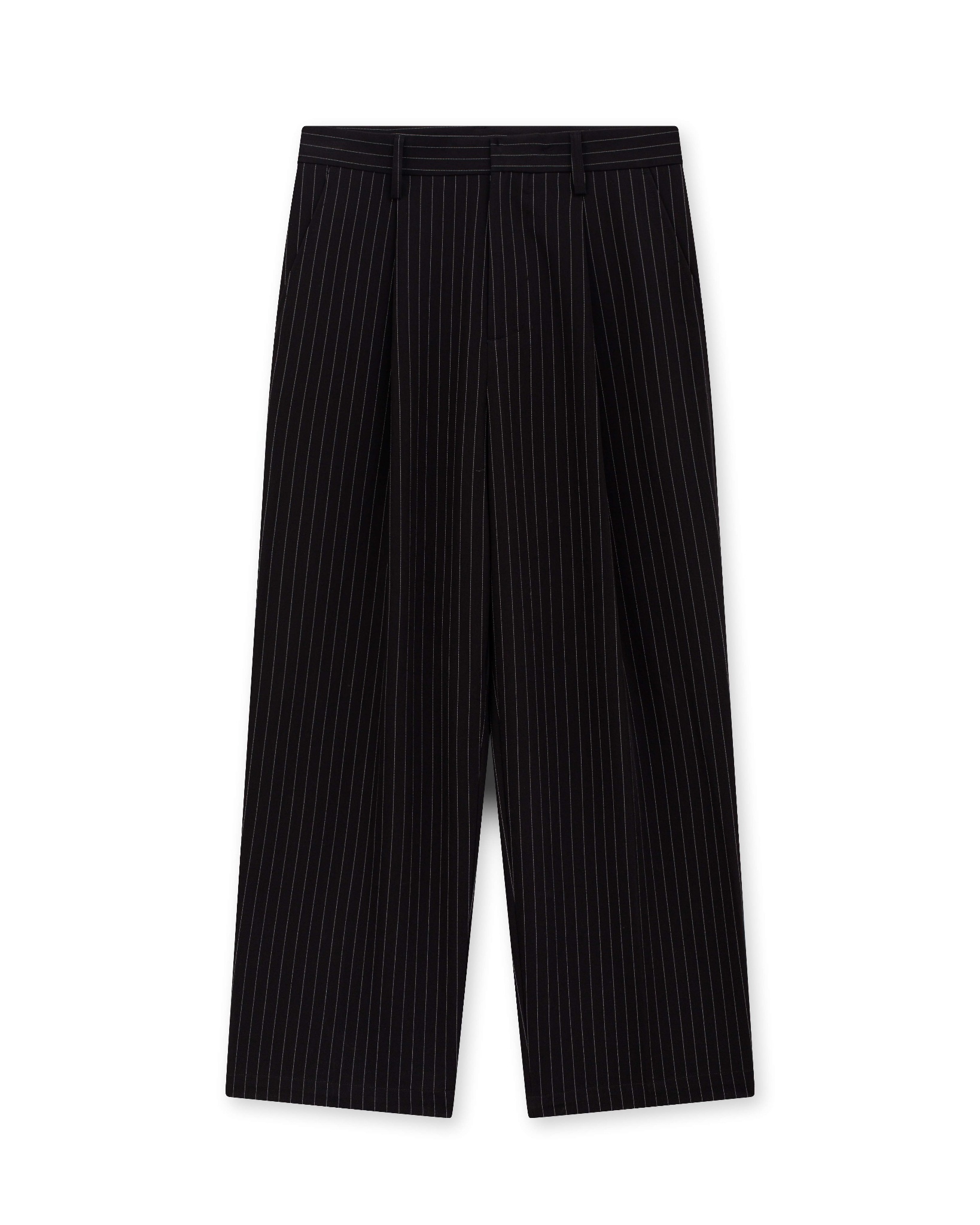 MALLOW STRIPED WIDE FIT PANTS