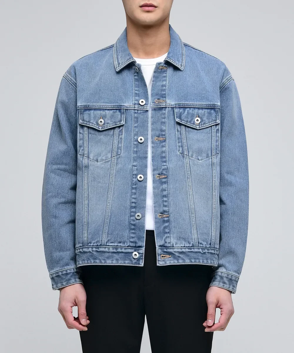 MUSINSA RELAXED DENIM TRUCKER JACKET