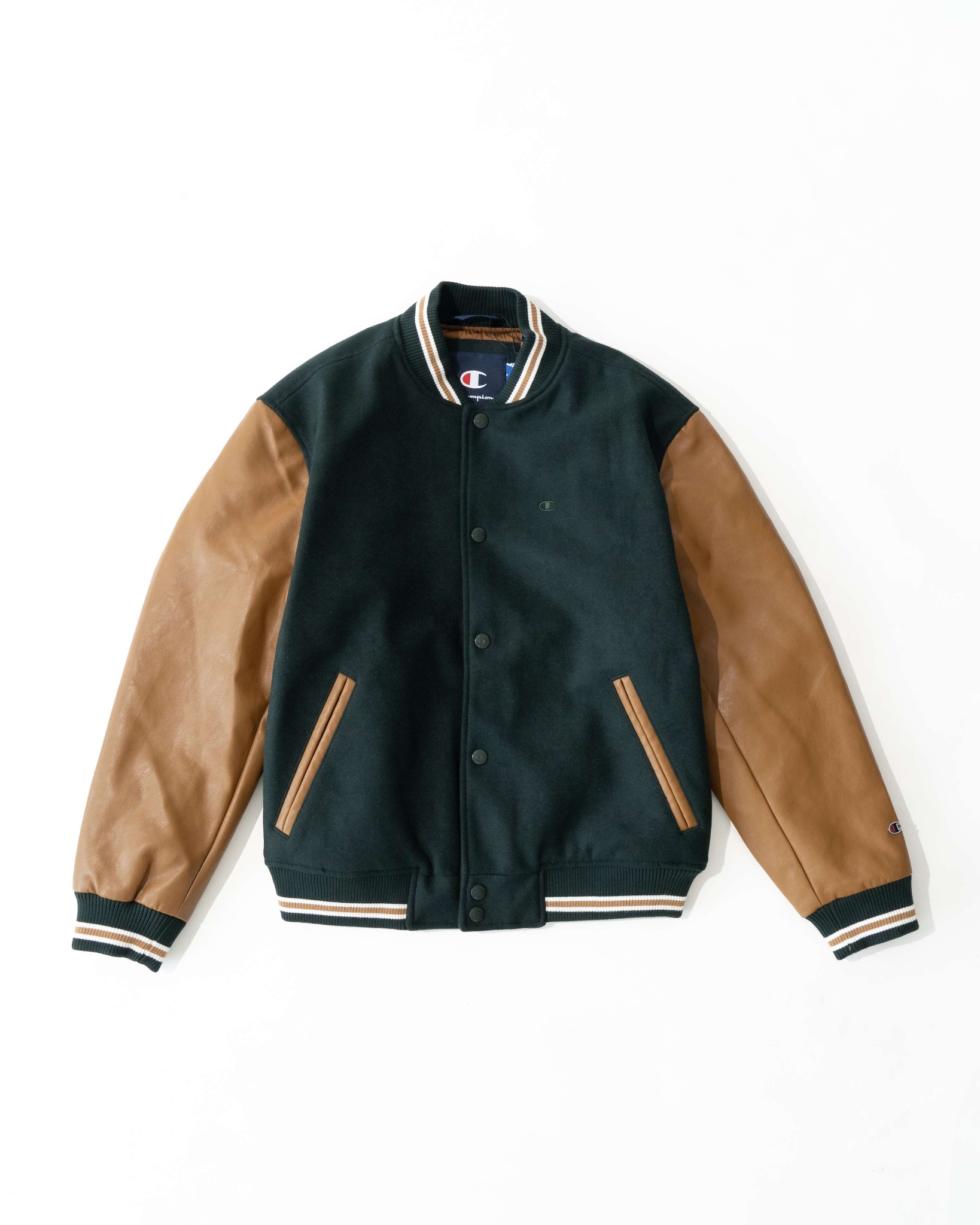 MATIN KIM LOGO TAPING PUFFER DOWN JUMPER