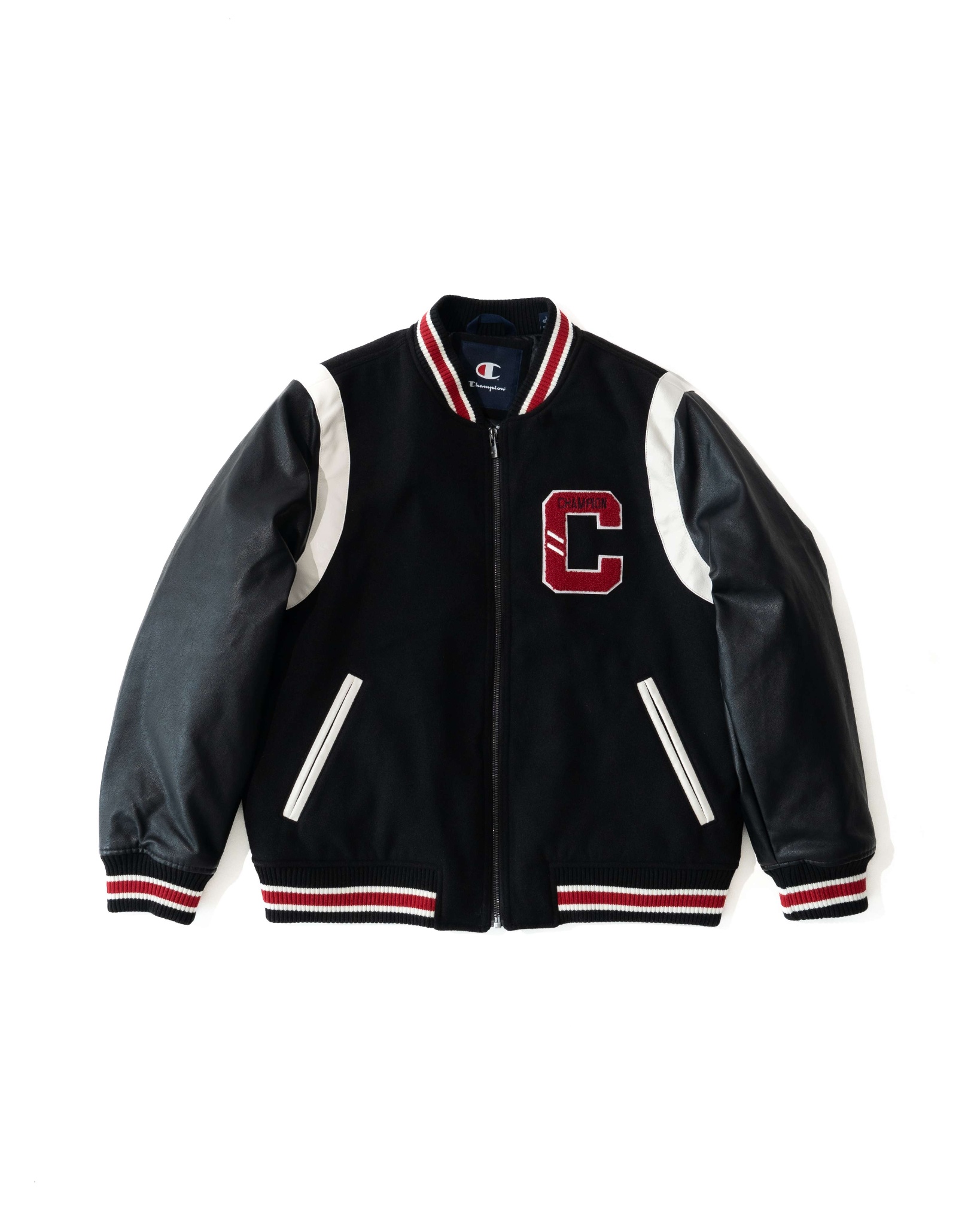 CHAM.PI.ON PATCH EMBOIDERY VARSITY JACKET