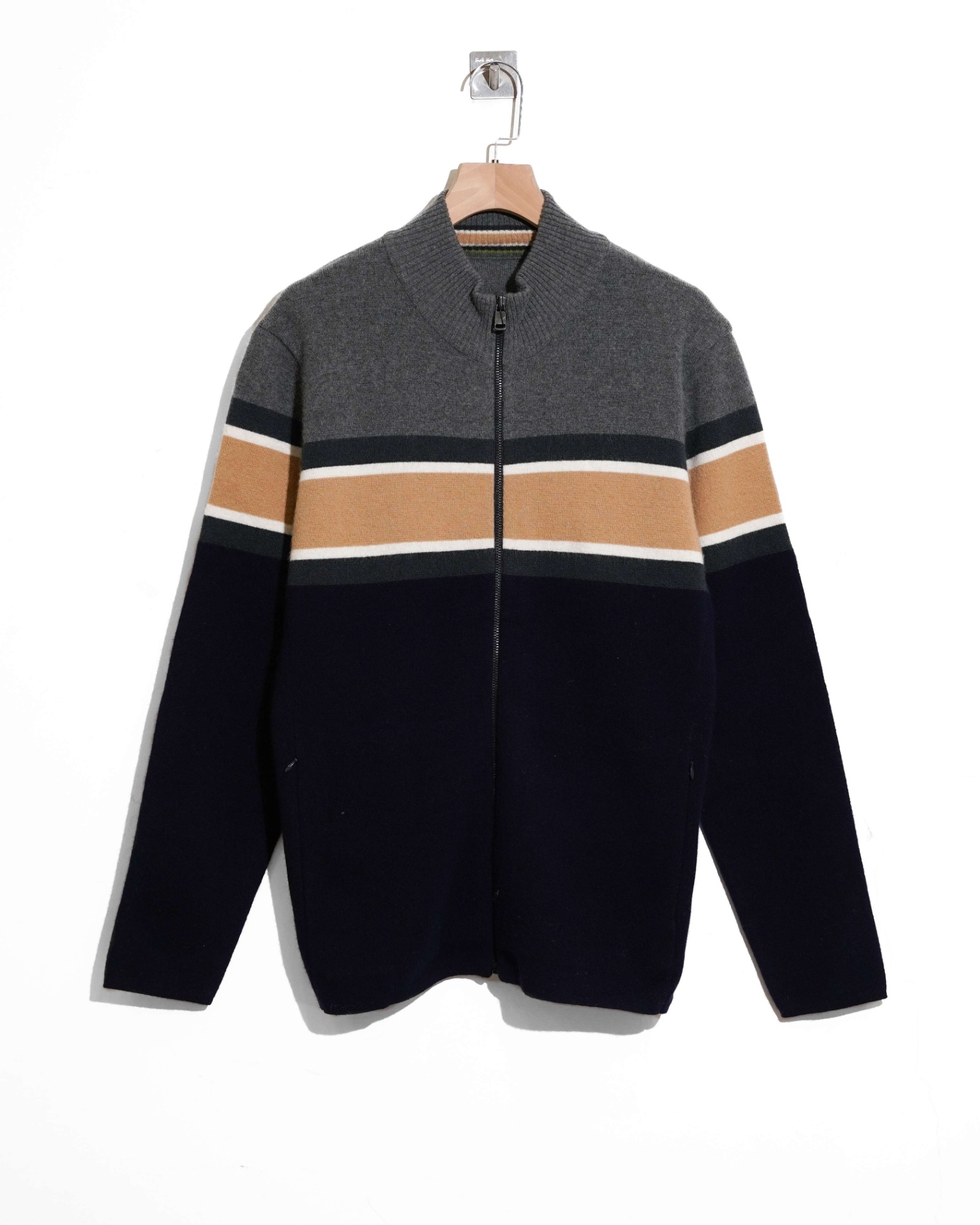 HENR COTTON FULL ZIP KNIT