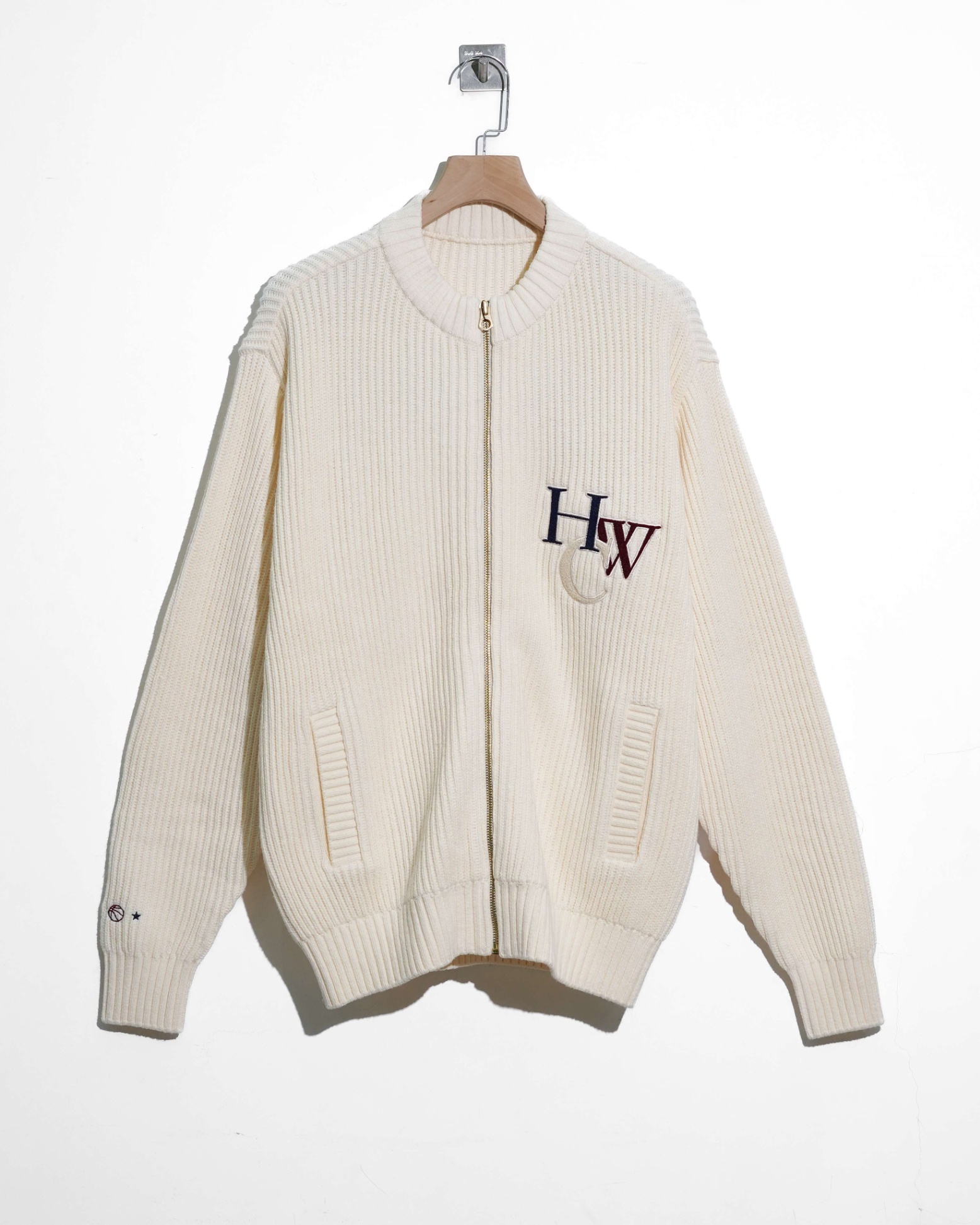 HARDWO.O.D KNIT ZIP CADIGAN