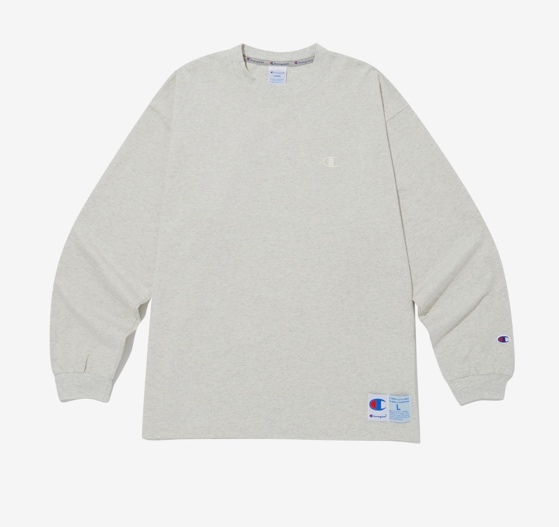 CHAMPION ICONIC EMBOIDRY LONGSLEEVE SHIRT