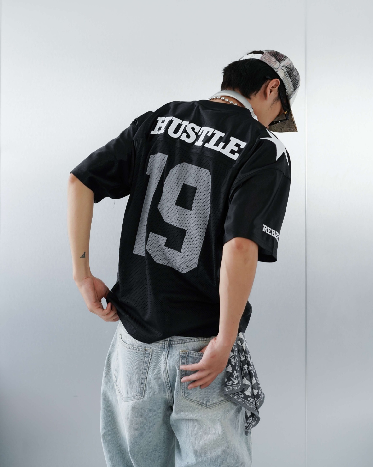 REBELS HUSTLE MESH FOOTBALL JERRSEY