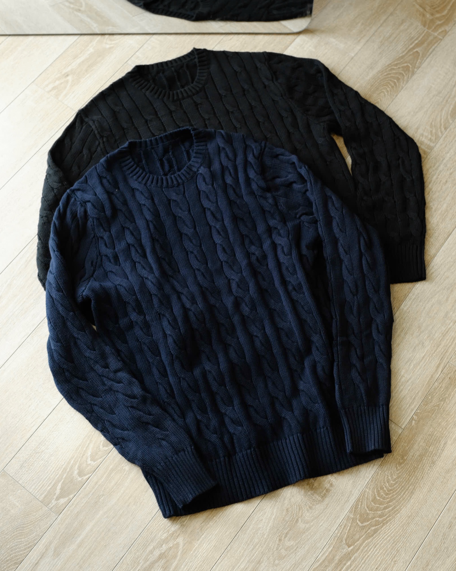 PO.LO RAL LOSE PONY CABEL KNIT SWEATER