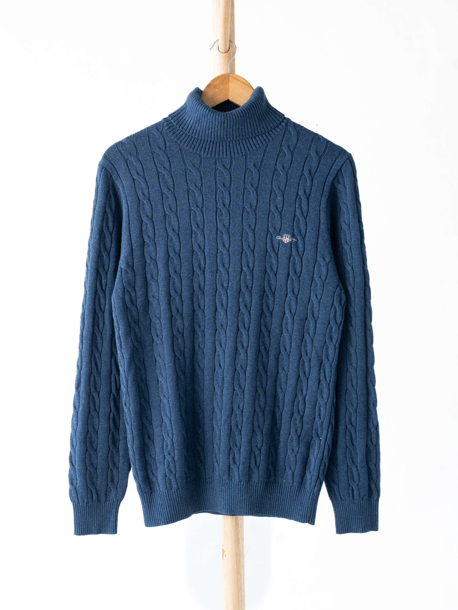 GA.T CABLE HIGHT NECK SWEATER KNIT