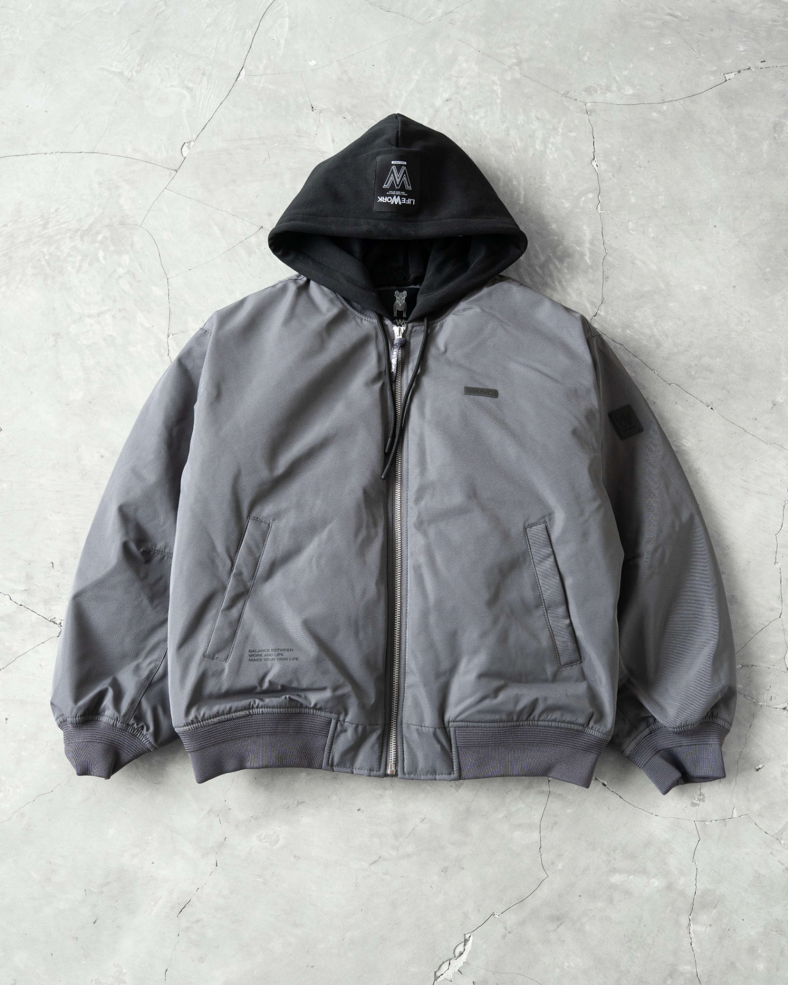 LW MA-1 HOODED PADDED JACKET