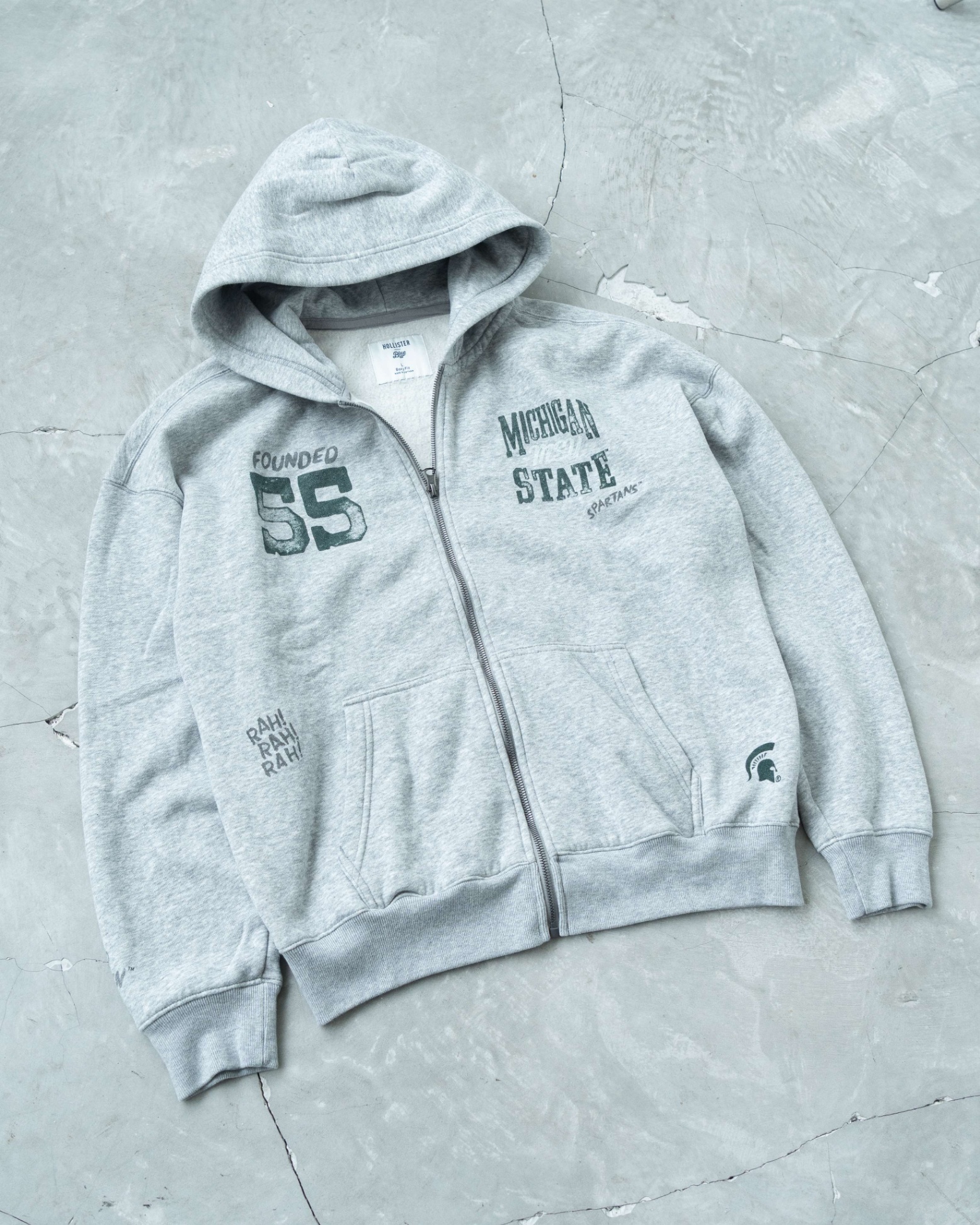 HOL HOODIE ZIP MICHIGAN STATE