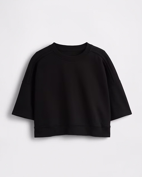 GA VINTAGE SOFT SLEEVE CROP SWEATSHIRT