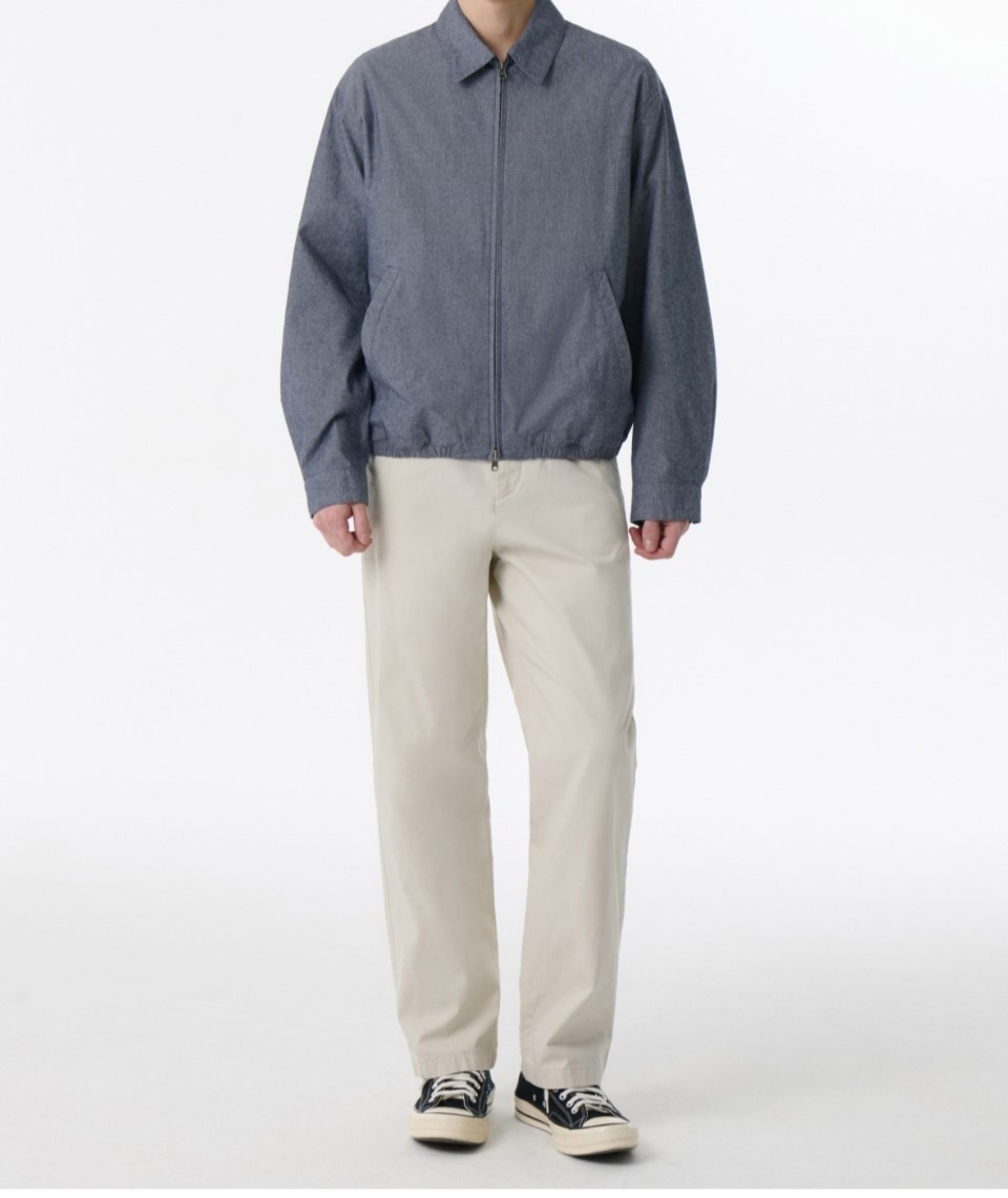 MUSI CHAMBRAY SWING TOP BLUE JEAN JACKET