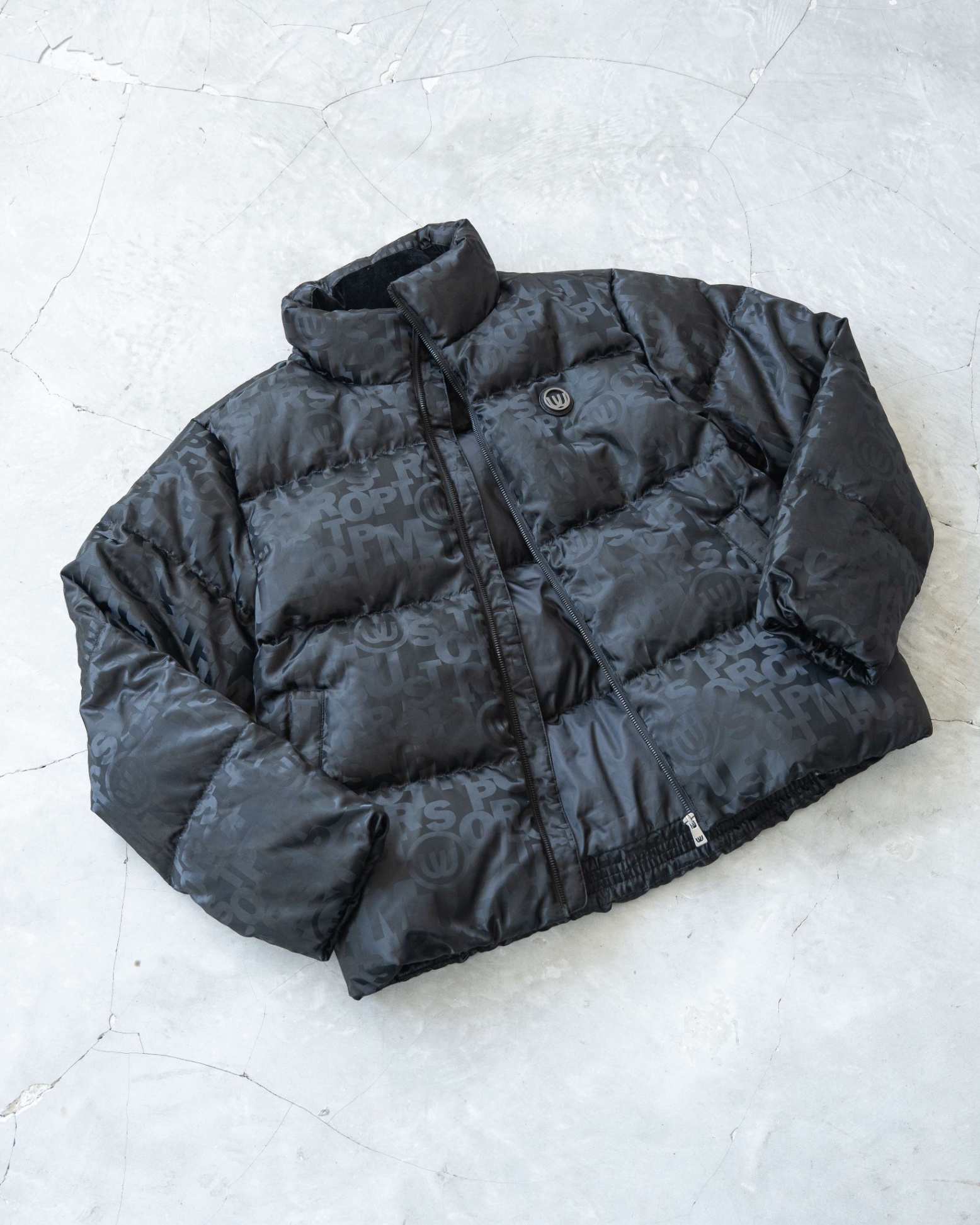 M.U LOGO JACQUARD DOWN JACKET