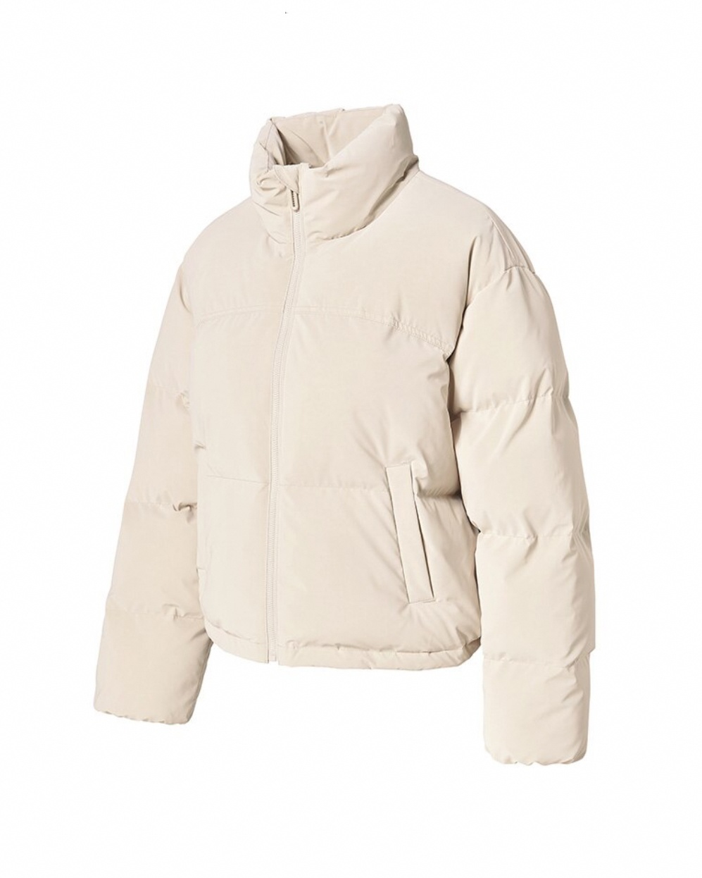 XEXYMI GLOSSR PUFFER CROP JUMPER JACKET