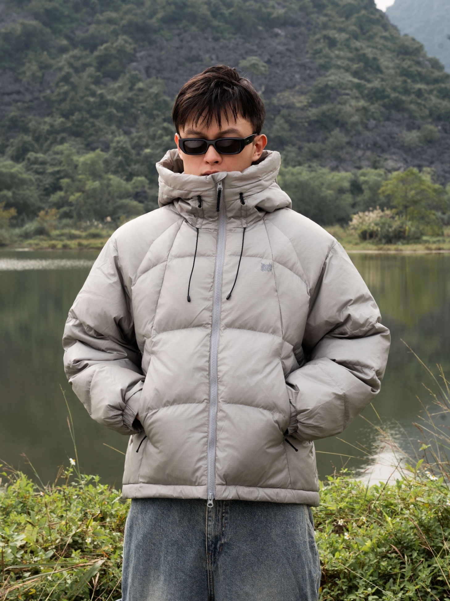 BROWBREA HOODED DOWN PUFFER JACKET