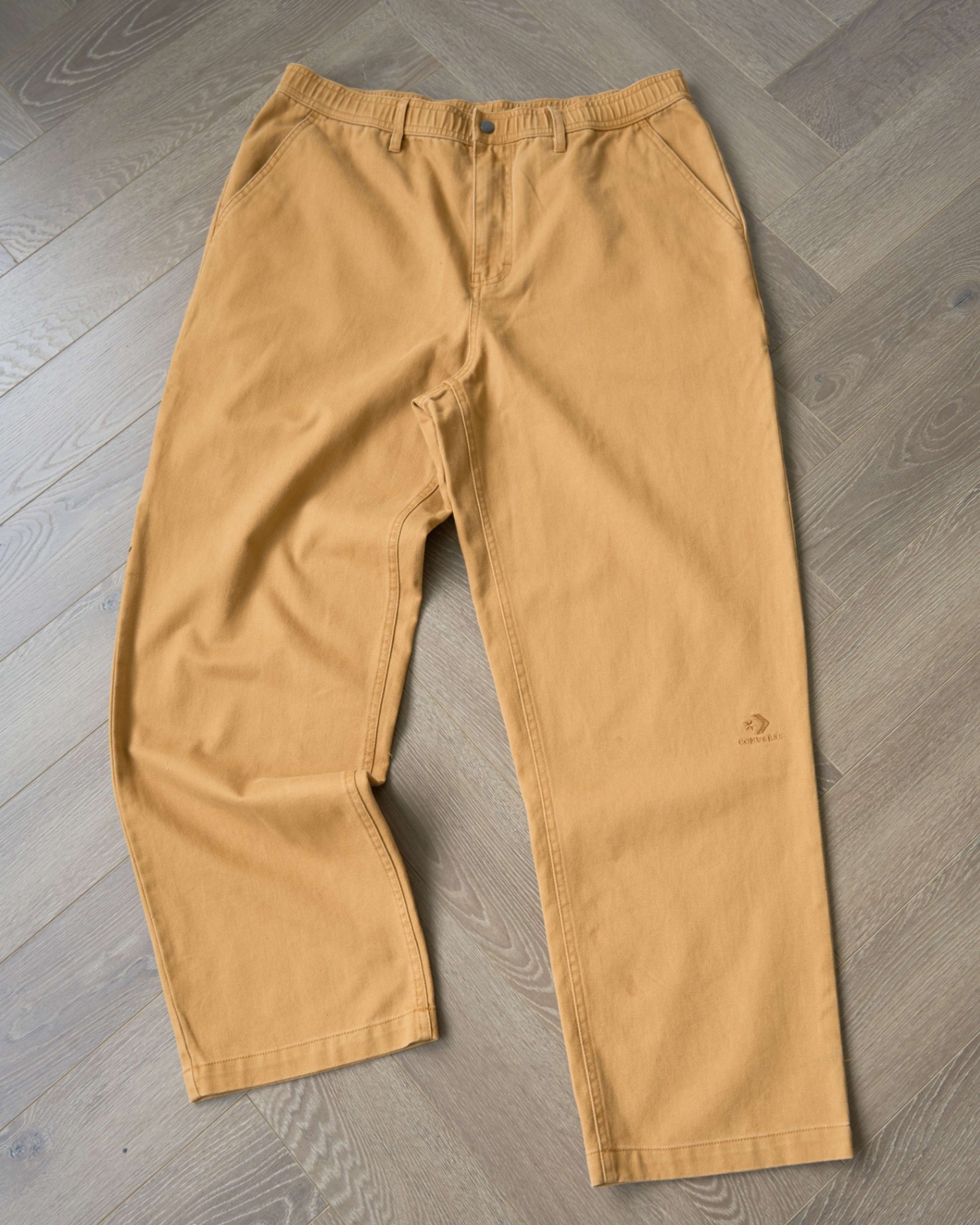 CONVER CARPENTER LEATHER TAG PANTS